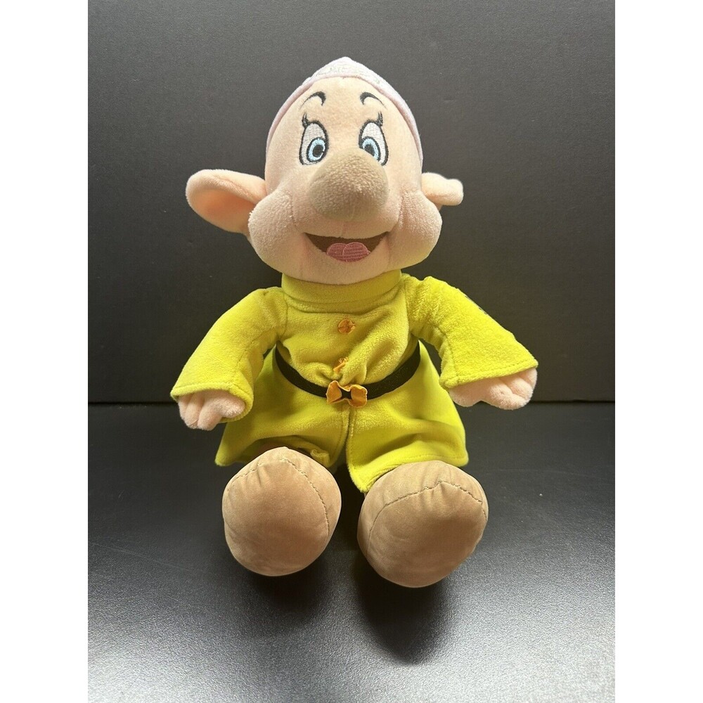 Disney Store Dopey Snow White Seven Dwarfs Soft Plush Doll 11" Stuffed Toy